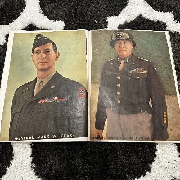 Vintage Handmade Movie Star Celebrity WW2 Magazine Clippings Scrapbook 40’s